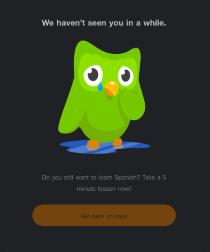 Duolingo Guilt Marketing